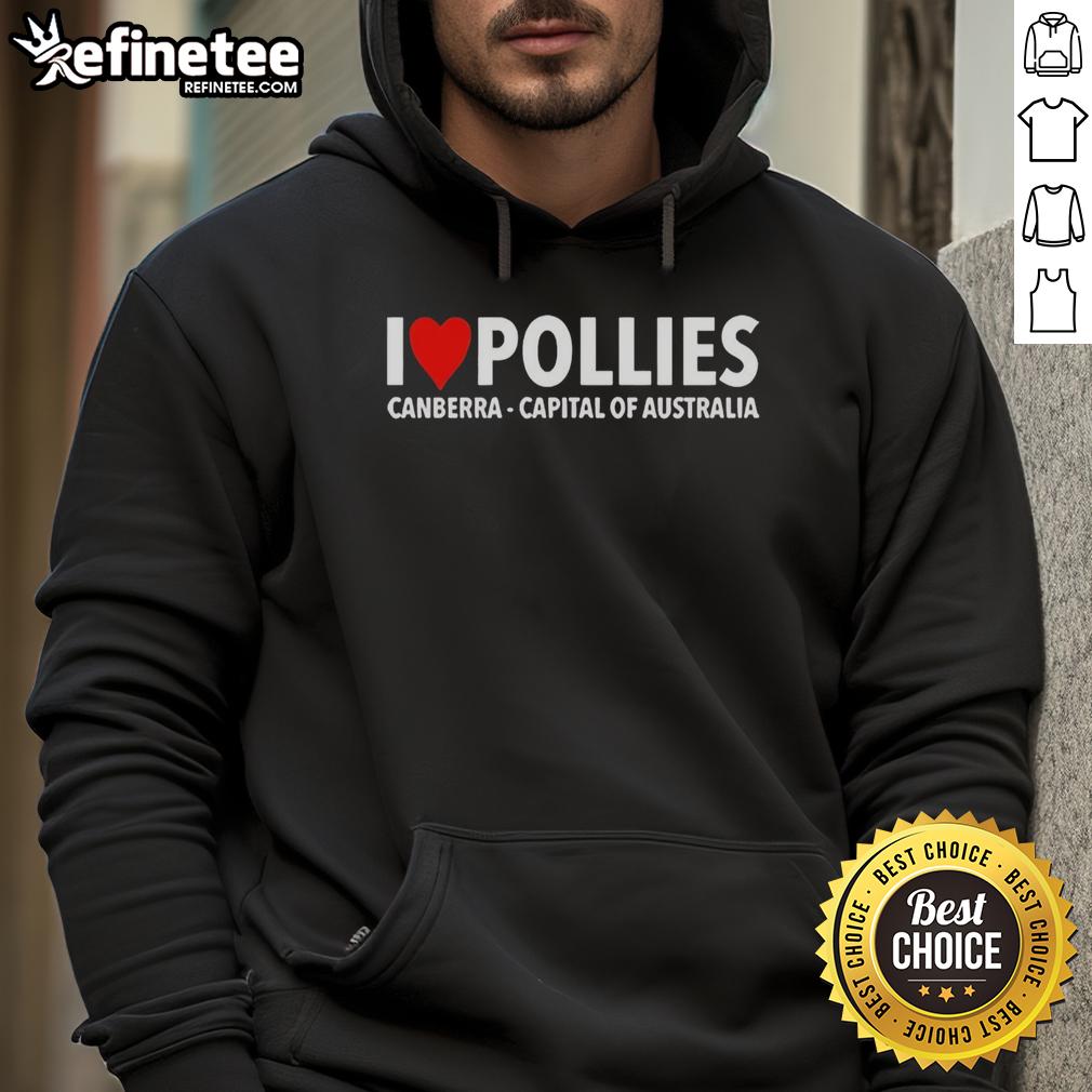 hot-i-love-pollies-canberra-capital-australia-heart-shape-hoodie Alt Text: Heart-shaped hoodie featuring 'Hot I Love Pollies' design, showcasing Canberra, Australia, in stylish fashion.