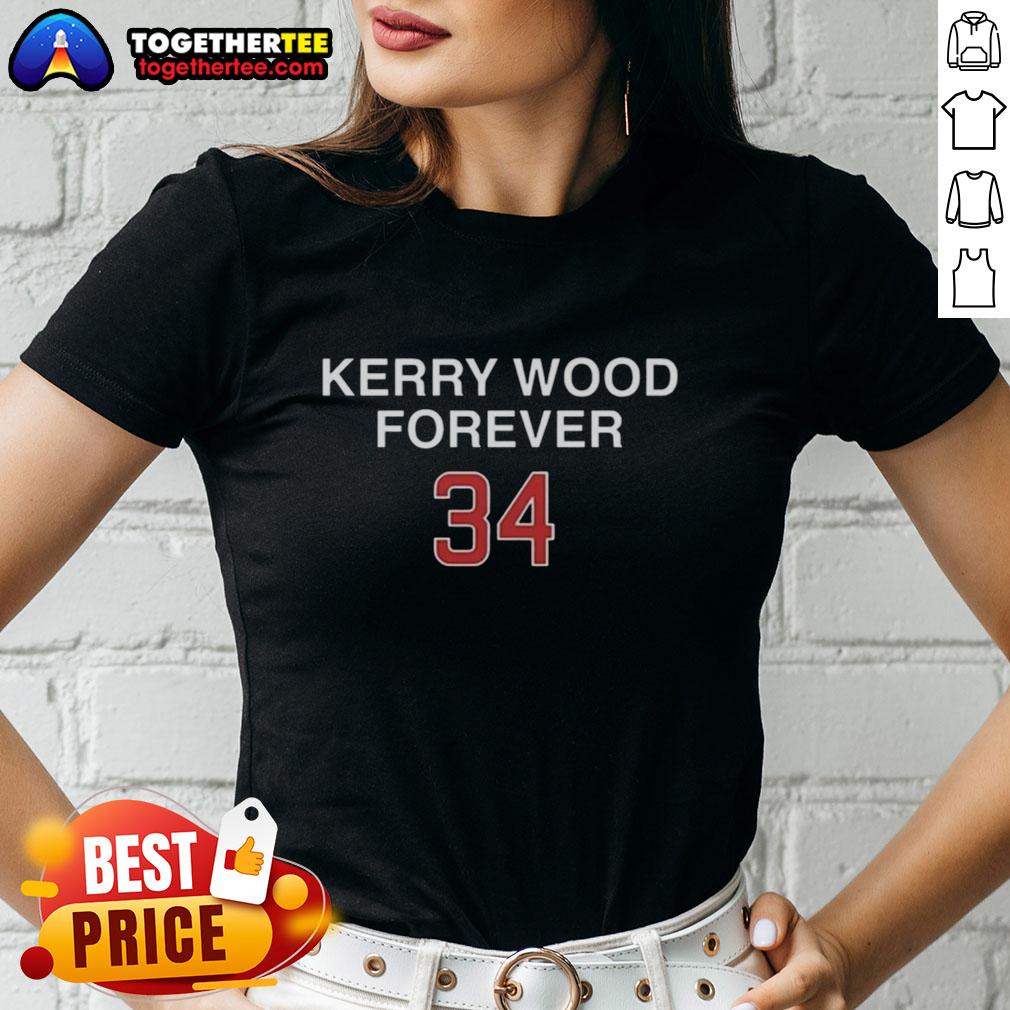 Hot Kerry Wood Forever 34 Chicago Cubs Ladies Tee Hot Kerry Wood Forever 34 Chicago Cubs ladies tee, stylish women's shirt featuring iconic Cubs colors and design.