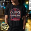 Alt Text: Hot Matt Olson's Chop House T-Shirt design featuring a stylish graphic and vibrant colors, perfect for fans.