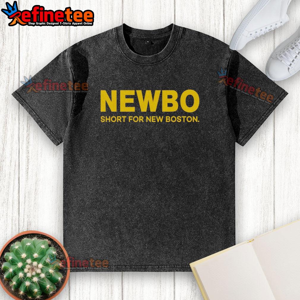 hot-newbo-short-for-new-boston-washed-t-shirt Hot Newbo Short for New Boston washed t-shirt in soft fabric, perfect for casual wear and summer outings.