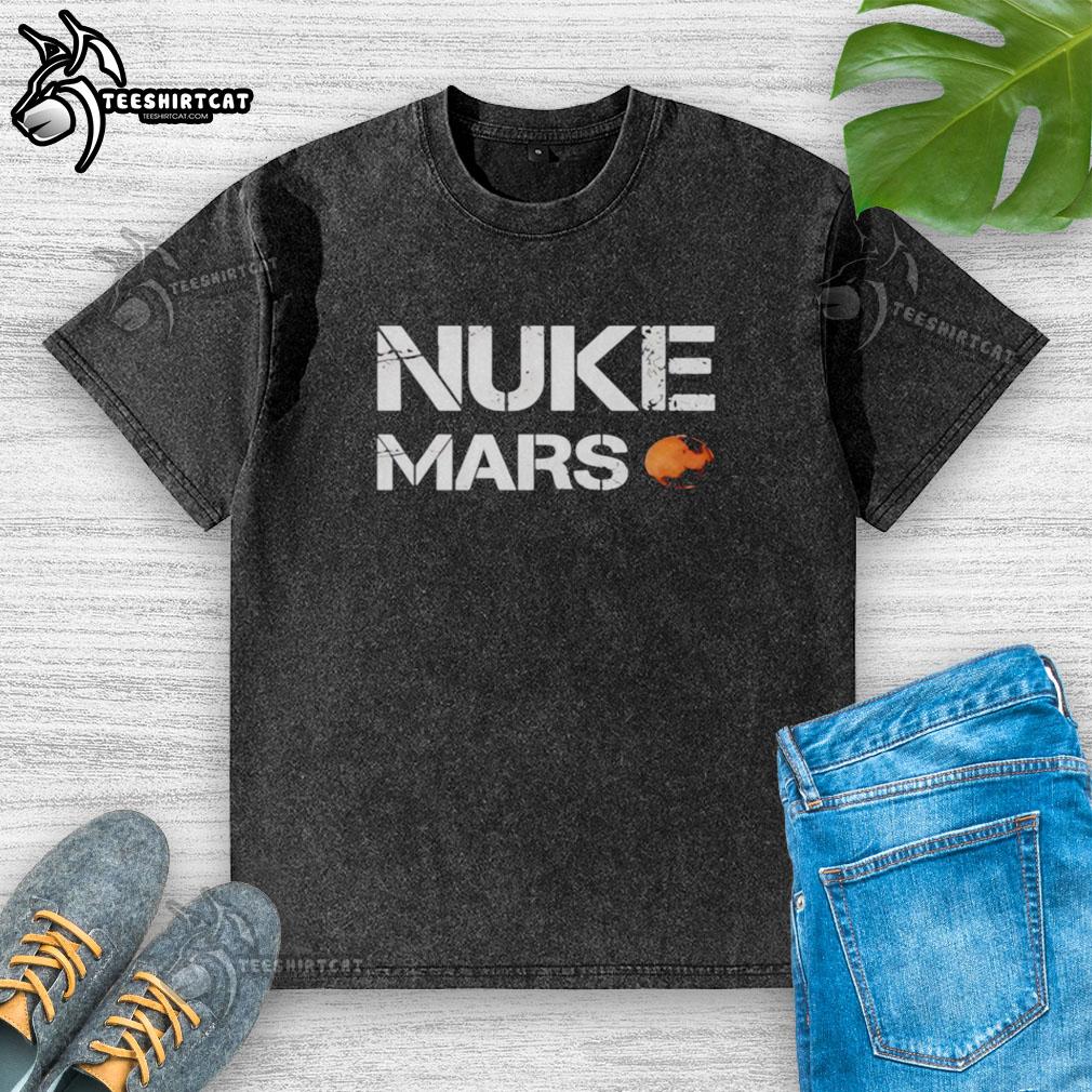 hot-nuke-mars-planet-funny-space-washed-t-shirt Funny space-themed washed t-shirt featuring a hot nuke Mars planet design, perfect for casual wear and space enthusiasts.