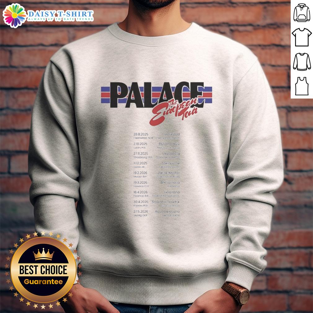Hot Palace The European Tour 2026 League Stage Sweatshirt Hot Palace The European Tour 2026 League Stage sweatshirt in vibrant colors, perfect for sports fans and fashion lovers.
