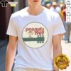 Hot Peanuts Woodstock On Guitar Neck 1969 T-Shirt featuring vibrant design celebrating the iconic music festival.
