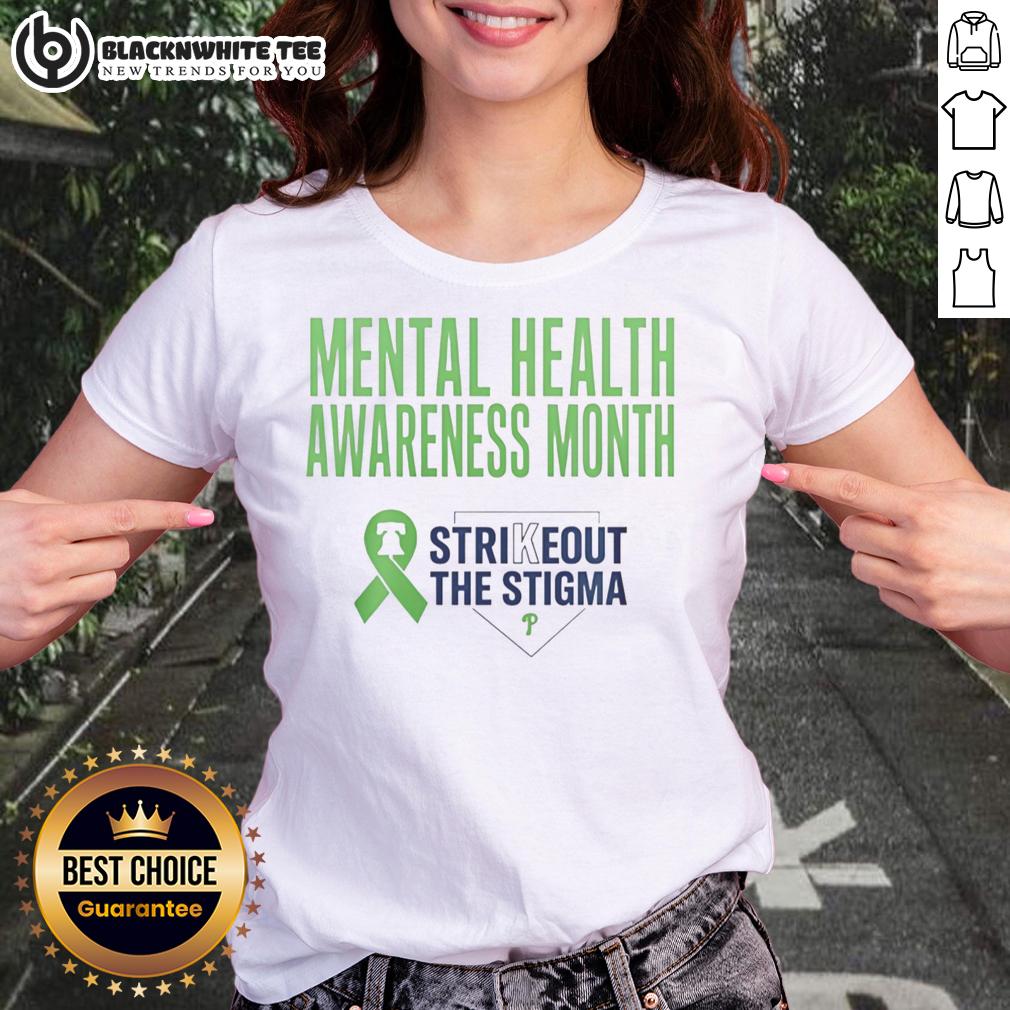 Hot Philadelphia Phillies Strikeout The Stigma Mental Health Awareness Month Ladies-Tee Hot Philadelphia Phillies Strikeout the Stigma tee for Mental Health Awareness Month, featuring stylish design and vibrant colors.