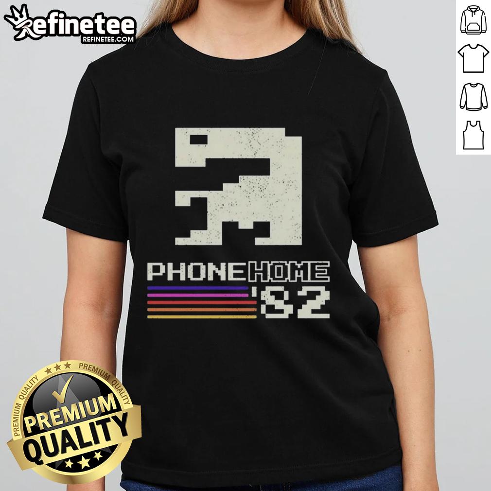 hot-phone-home-signal-sent-82-pixel-art-ladies-tee Hot Phone Home Signal Sent 82 Pixel Art Ladies Tee design featuring retro pixel graphics on a stylish t-shirt.