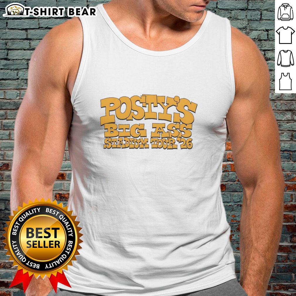 Hot Post Malone Big Ass Stadium Tour '26 Tank Top Post Malone wearing a stylish tank top during his Big Ass Stadium Tour 26, performing live on stage.