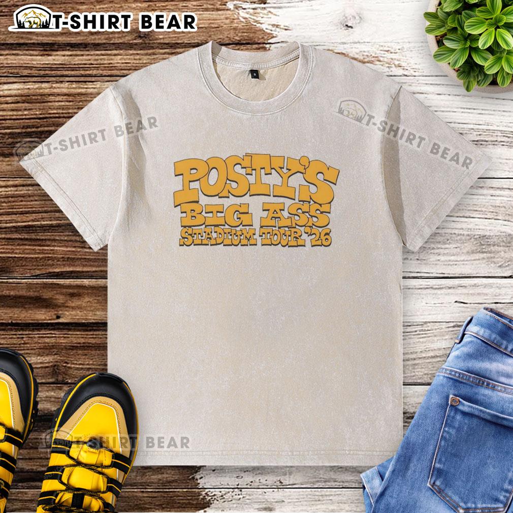 Hot Post Malone Big Ass Stadium Tour '26 Washed T Shirt Post Malone Big Ass Stadium Tour 26 washed t-shirt featuring vibrant graphics and a comfortable fit for fans.