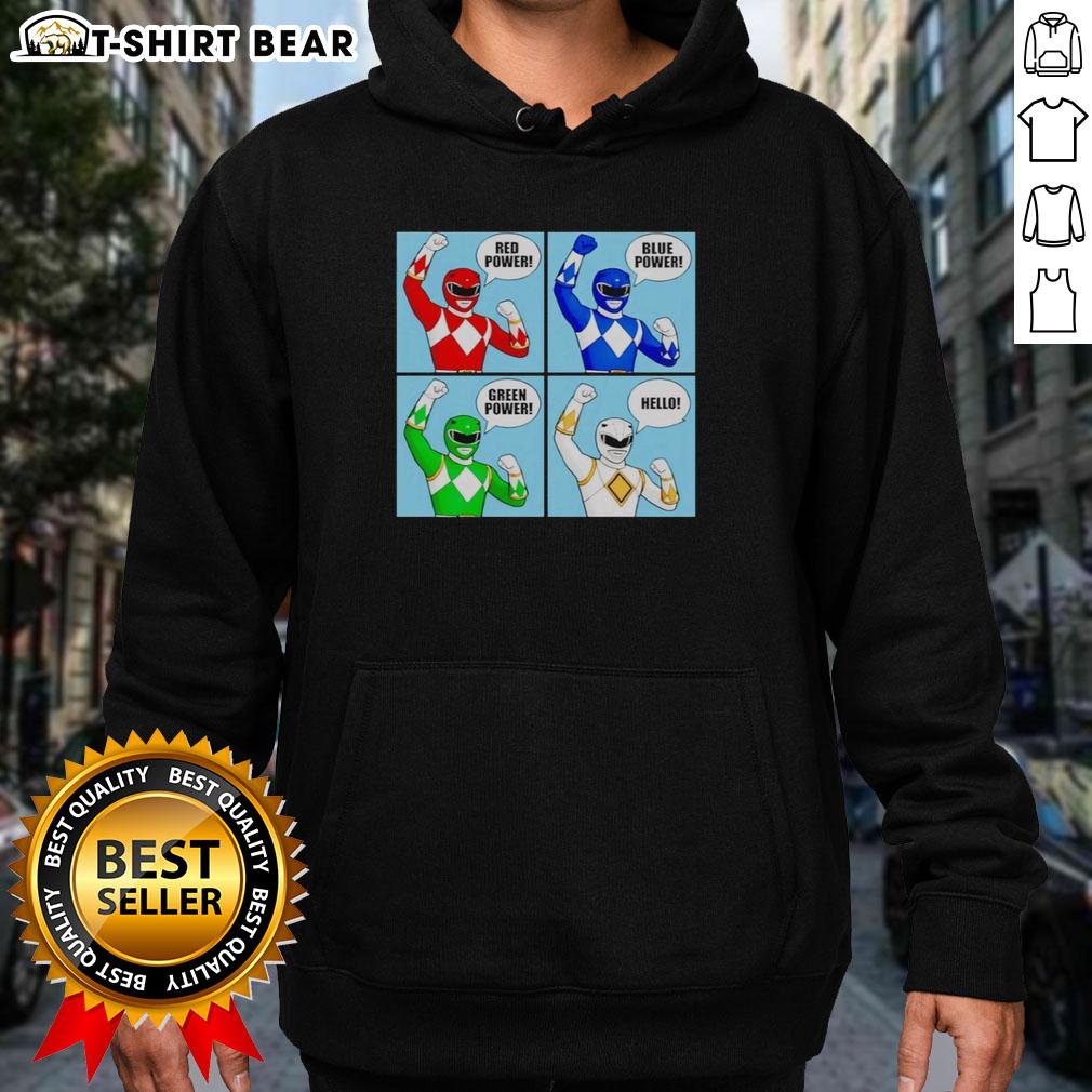 Hot Power Red Power Blue Power Green Power Hello Hoodie