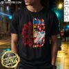 Stylish Hot Queen Of Hearts T-Shirt featuring a bold graphic design, perfect for fashion lovers and card game enthusiasts.