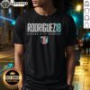Alt Text: Hot Rodriguez 18 Kansas City Current KC logo T-shirt featuring bold design and vibrant colors for fans.