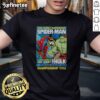 Hot Spider Man and The Hulk championship title t-shirt design showcasing vibrant superhero graphics and bold colors.