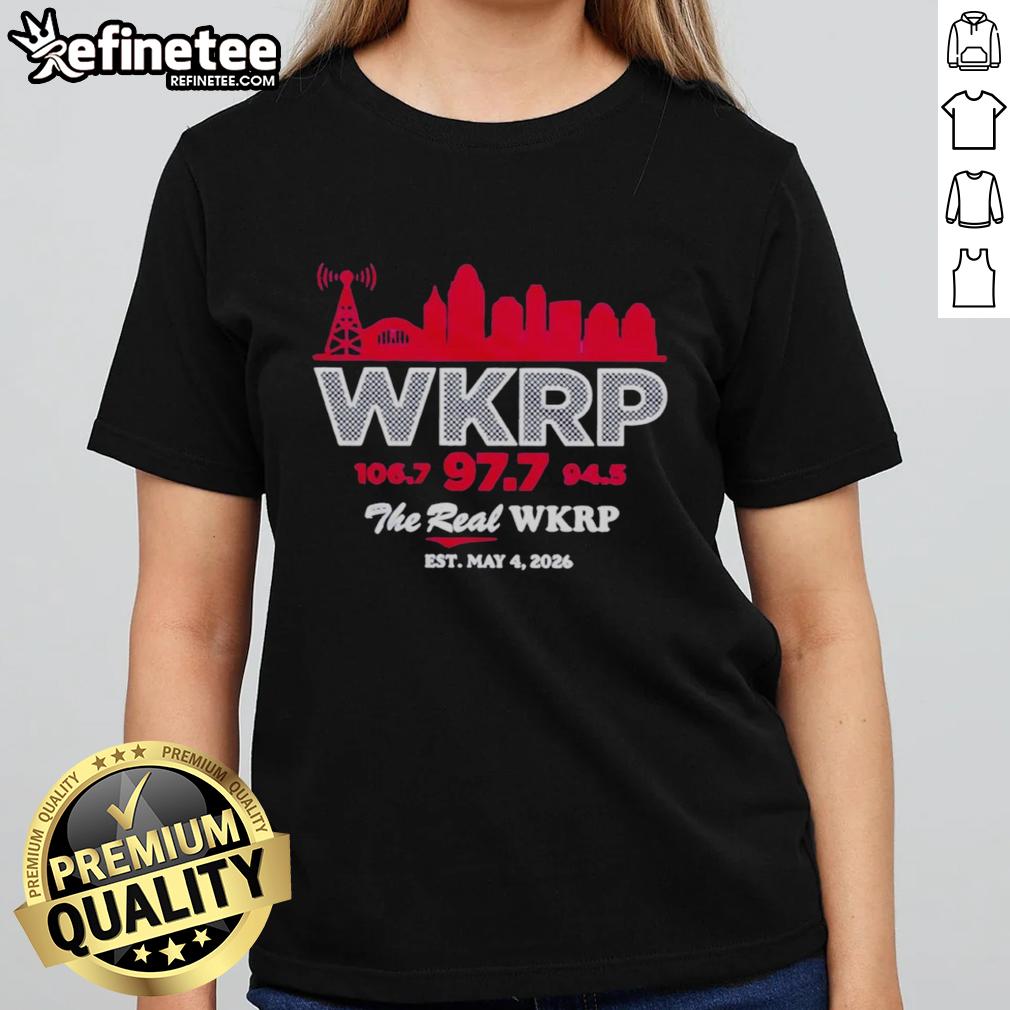 hot-the-real-wkrp-inaugural-2026-skyline-ladies-tee Alt Text: Hot The Real WKRP Inaugural 2026 Skyline Ladies Tee featuring stylish design and vibrant colors for fans.