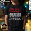 Alt Text: Funny 'Hot There Are Weekly Meetings' T-Shirt featuring 'Fuck You St' and 'Kiss My Ass Blvd' graphic design.