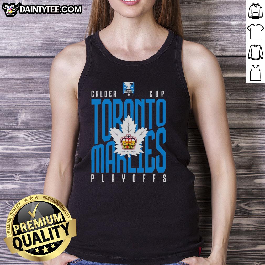 hot-toronto-marlies-calder-cup-playoffs-american-hockey-league-tank-top Toronto Marlies Calder Cup Playoffs tank top featuring team logo, perfect for AHL fans and supporters.