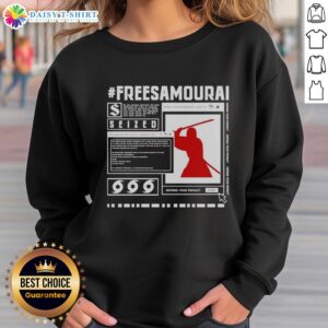 Cyberpunk 2077 Samurai sweatshirt featuring a bold design, perfect for fans looking to defend their privacy in style.