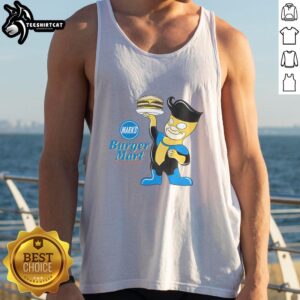 Official Marks Burger Mart Invincible Tank Top showcasing a stylish design perfect for summer casual wear.