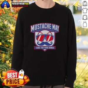 Good Mustache May 2026 Care For Your Homies Sweatshirt featuring a stylish design and vibrant colors for a cozy look.