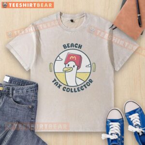 Hot Seagull Beach Tax Collector washed t-shirt featuring a vibrant seaside design, perfect for beach lovers and collectors.