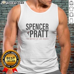 Nice Spencer Pratt for Mayor of Los Angeles 2026 tank top with bold graphics promoting his campaign.