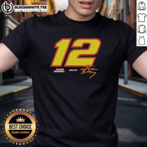 Awesome Ryan Blaney Team Penske 12 NASCAR vintage T-shirt featuring iconic design and vibrant colors for racing fans.