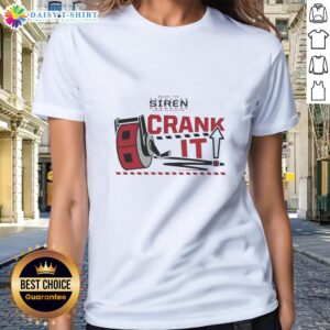 Good Carolina Hurricanes NHL Rinky Crank It Sound the Siren 2026 Playoffs Ladies Tee featuring team logo and vibrant design.