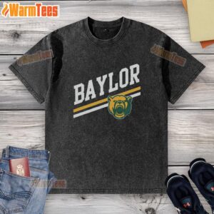 Alt Text: Premium Baylor Sideline Forest Washed T-Shirt featuring a comfortable fit and vibrant team graphics for fans.