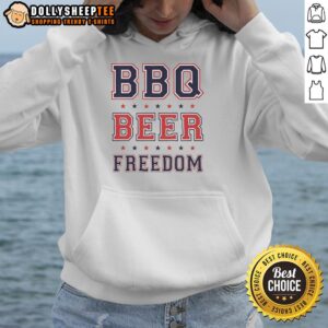 Good BBQ Beer Freedom Stars Hoodie featuring a vibrant design, perfect for BBQ lovers and casual wear enthusiasts.