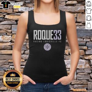 Nice Roque 33 Racing Louisville FC tank top featuring vibrant team colors and logo, perfect for fans and summer wear.