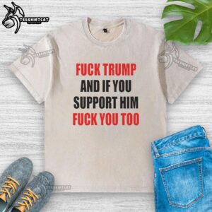 Hot Fck Trump washed t-shirt featuring bold anti-Trump message for political activism and statement fashion.