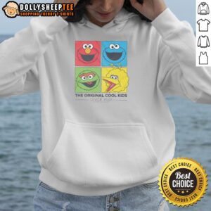 Cool Sesame Street hoodie featuring iconic characters, celebrating the original cool kids since 1969. Perfect for fans!