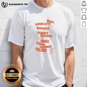 Hot Kamen Rider Ryuki Winpy Bullshit Artist Word Cloud T-Shirt design featuring vibrant text and iconic imagery.
