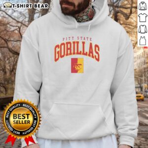 Alt Text: Classic Pittsburg State Gorillas logo hoodie showcasing a vibrant design perfect for fans and casual wear.