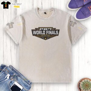Awesome PBR 2026 World Finals Fort Worth Texas washed t-shirt featuring iconic bull riding design and vibrant colors.