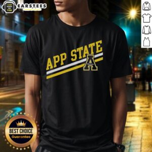 Good App State Sideline T-Shirt featuring team colors and logo, perfect for fans supporting Appalachian State University.