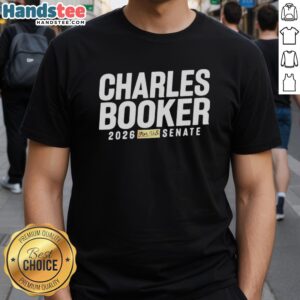 Premium Charles Booker For U.S. Senate 2026 T-Shirt featuring bold graphics and campaign colors for supporters.