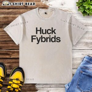 Original Huck Fybrids washed t-shirt in soft cotton, featuring a relaxed fit and stylish design for casual wear.