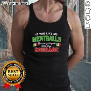 Awesome tank top featuring Italy flag pattern, perfect for sausage lovers and meatball fans alike. Stylish and fun!