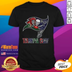 Alt Text: Original Tampa Bay Buccaneers NFL logo t-shirt featuring vibrant team colors and design for sports fans.