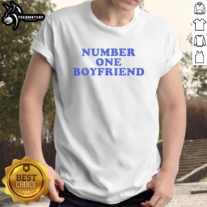 Nice Number One Boyfriend T-Shirt in stylish design, perfect gift for showing appreciation to your favorite boyfriend.