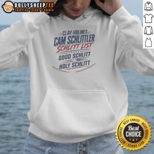 Good Clay Holmes Cam Schlittler Hoodie featuring vibrant design and comfortable fit, perfect for fans and casual wear.