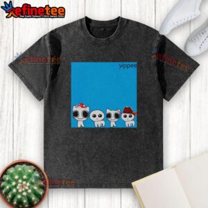 Good Yippee Blue Album Cringey Washed T-Shirt featuring vibrant graphics and a vintage style for casual wear.