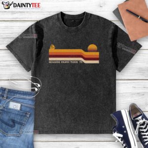 Funny Seaside Panic Tour 75 T-Shirt - Image 6