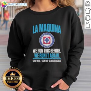 Premium Cruz Azul La Maquina Semifinals Liga MX Clausura 2026 Sweatshirt in blue with logo, ideal for fans.