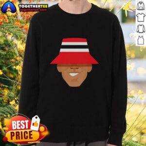 Alt Text: Top Kobbie Mainoo Manchester United sweatshirt in red, showcasing team pride and stylish design for fans.