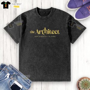 Alt Text: Official The Architect washed t-shirt featuring a stylish design, perfect for casual wear from Barcelona to Paris.