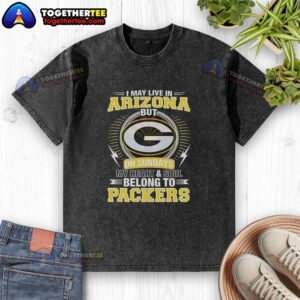 Good Green Bay Packers NFL t-shirt featuring 'My heart belongs to Packers' design, perfect for fans in Arizona.