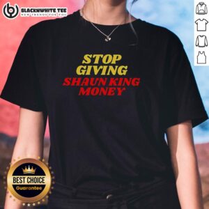 Awesome Support Causes Not Scams Awareness Ladies Tee featuring a bold graphic design promoting social awareness.