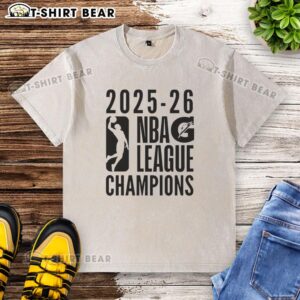 2025-2026 NBA G League Champions washed t-shirt featuring team logo and vibrant design for fans and collectors.
