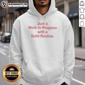 Comfortable hoodie featuring 'Awesome Just A Work In Progress' design, perfect for casual wear and daily routines.