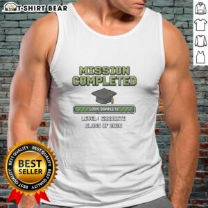 Good Graduate Class of 2026 graduation cap tank top, perfect for celebrating mission completed achievements.